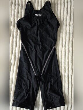 Arena Women's Black Racing Suit Open Back Size 32